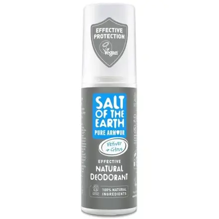 Prírodný pánsky deodorant sprej VETIVER a CITRUS, Salt of the Earth, 100ml