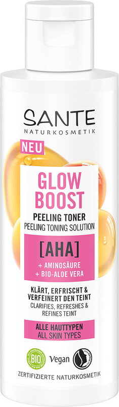 SANTE Peelingové tonikum Glow Boost, všetky typy pleti, 125 ml SANTE Peelingové tonikum Glow Boost, všetky typy pleti, 125 ml