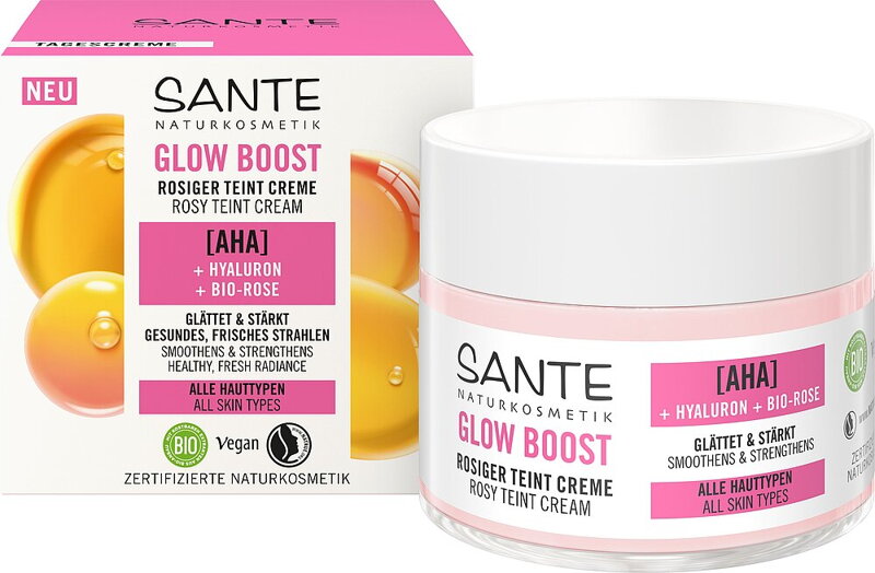SANTE Pleťový krém Rosy Glow Boost, všetky typy pleti, 50 ml SANTE Pleťový krém Rosy Glow Boost, všetky typy pleti, 50 ml